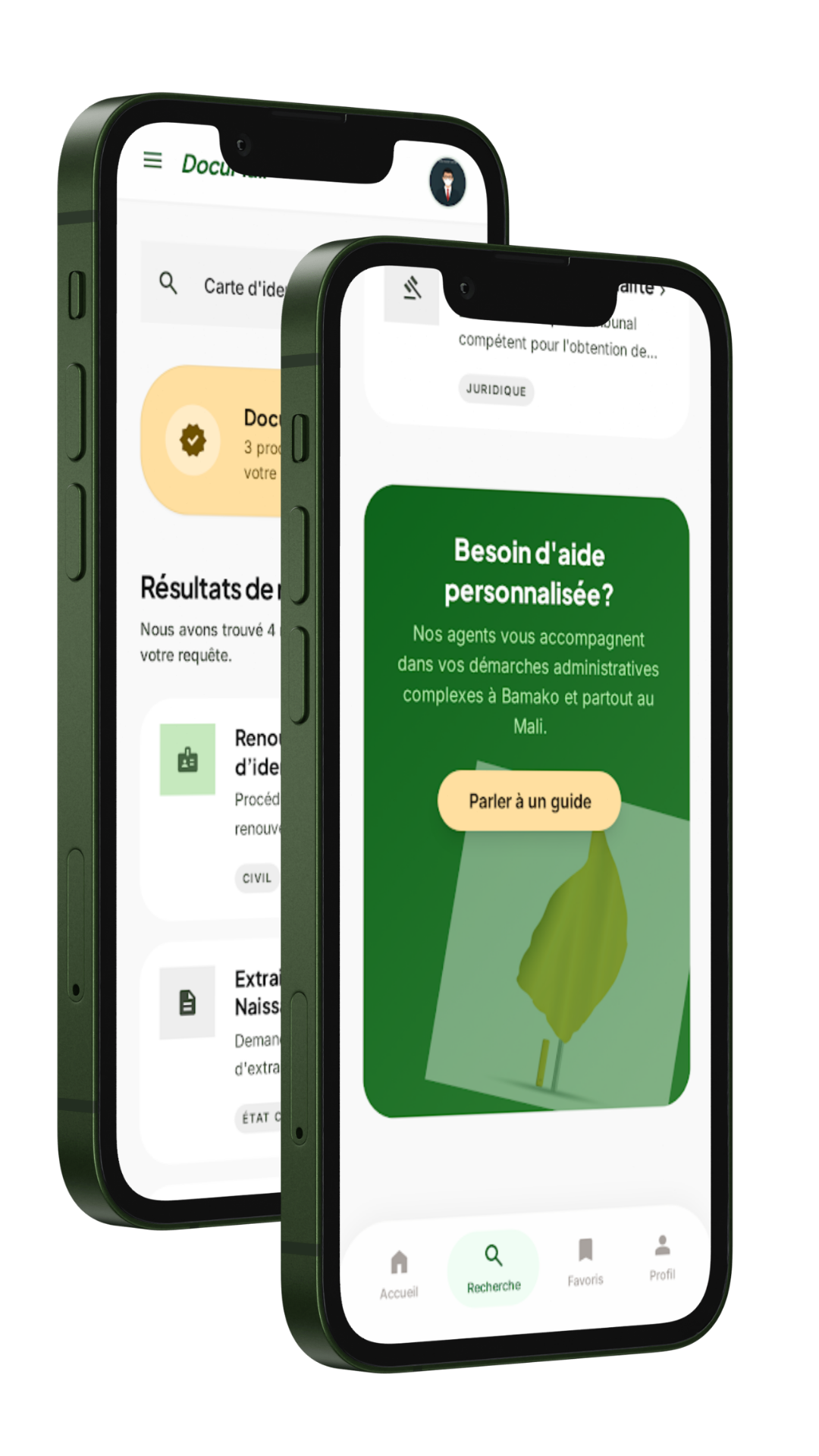 Aperçu de l'étape : Rechercher une démarche