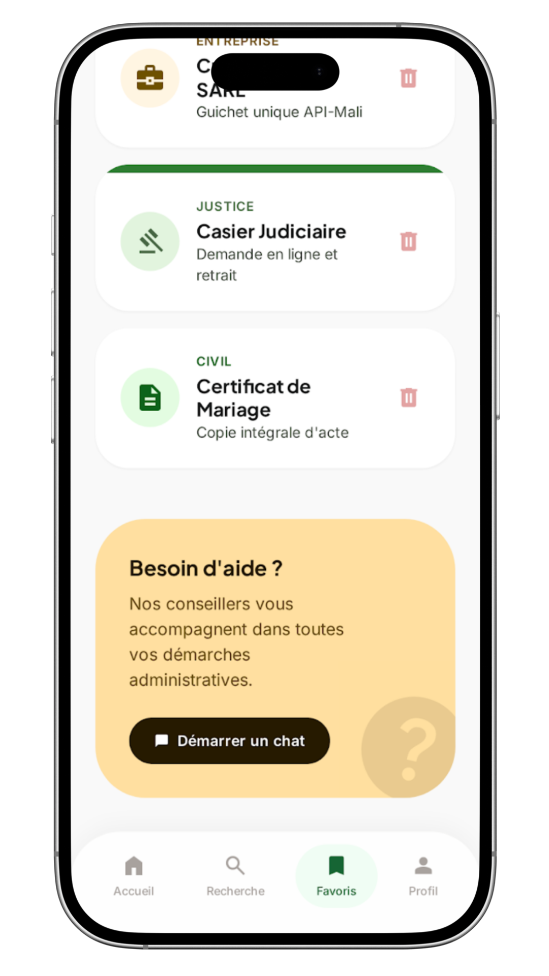 Aperçu de l'étape : Consulter les documents requis